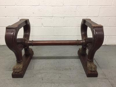 Antique Italian Marble Walnut Table