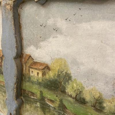 Antique Italian Painted Bench