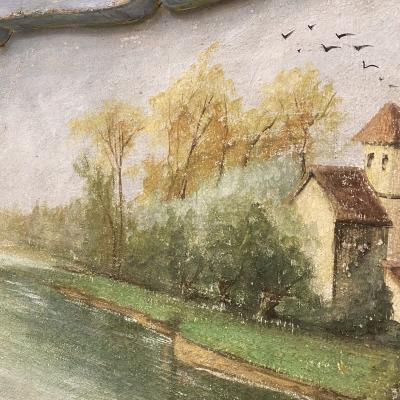 Antique Italian Painted Bench
