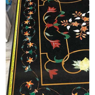 Antique Italian Pietra Dura Inlaid Marble Table Top