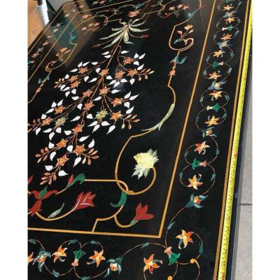 Antique Italian Pietra Dura Inlaid Marble Table Top