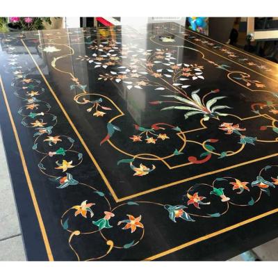 Antique Italian Pietra Dura Inlaid Marble Table Top