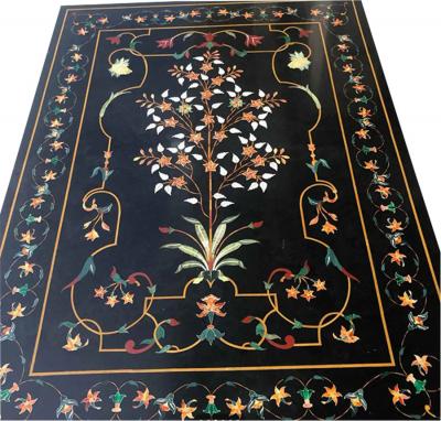 Antique Italian Pietra Dura Inlaid Marble Table Top