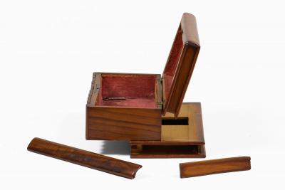 Antique Italian Sorrento Ware Puzzle Book Box