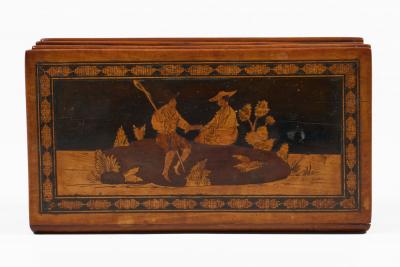 Antique Italian Sorrento Ware Puzzle Book Box