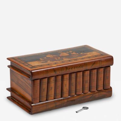 Antique Italian Sorrento Ware Puzzle Book Box
