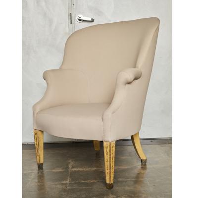 Antique Italian Upholstered Armchair