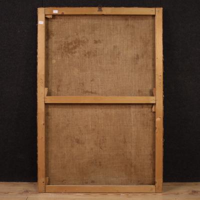 Antique Italian painting Marriage of the Virgin from the 18th century