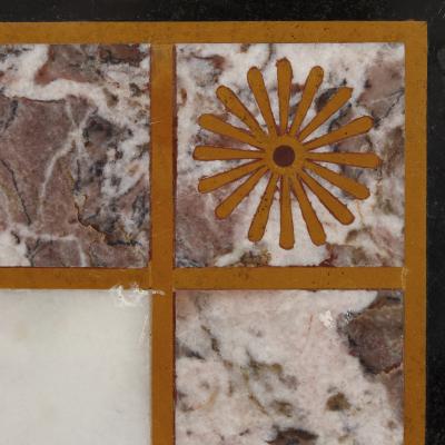 Antique Italian tabletop with pietra dura scene