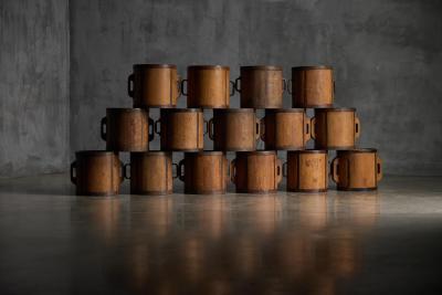 Antique Ittomasu Rice Measure Containers Japan Early 20th Century