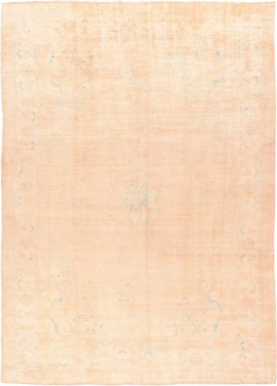 Antique Ivory Oushak Rug 9 0 x 12 2 