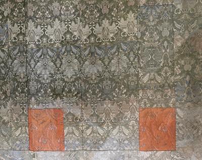 Antique Japanese Brocade Monks Robe Kesa Meiji Period