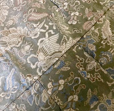 Antique Japanese Brocade Monks Robe Kesa Meiji Period