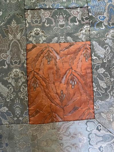 Antique Japanese Brocade Monks Robe Kesa Meiji Period