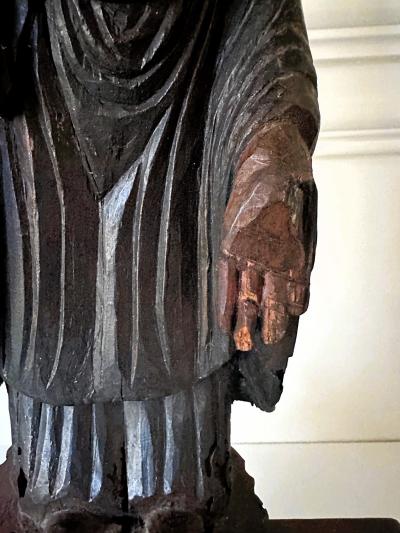 Antique Japanese Carved Village Buddha Enku Style