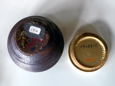 Antique Japanese Ceramic Tanba Chaire with Lid