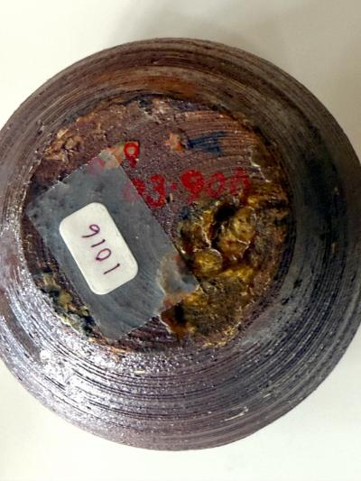 Antique Japanese Ceramic Tanba Chaire with Lid