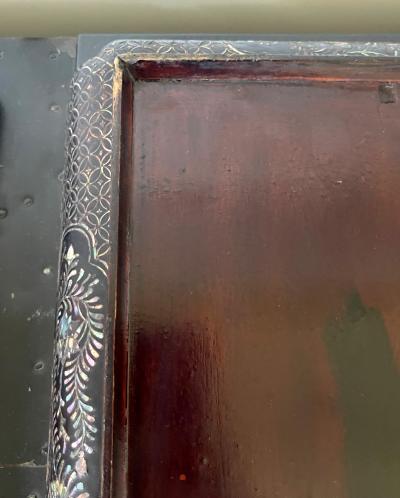 Antique Japanese Lacquer and Inlay Box from Ryukyu Island