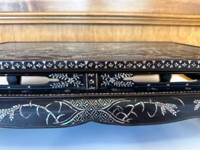 Antique Japanese Lacquer and Inlay Kang Table from Ryukyu Island