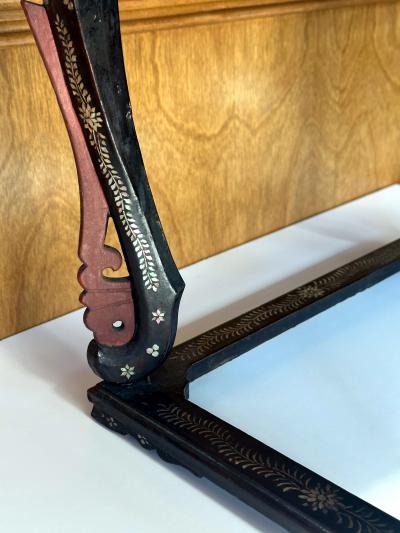 Antique Japanese Lacquer and Inlay Table from Ryukyu Islands