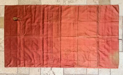 Antique Japanese Silk Kesa Monks Robe with Patchwork Meiji Era