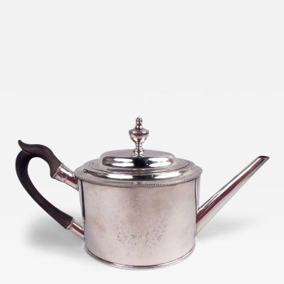 Antique John Burger New York Federal Classical Silver Teapot C 1790