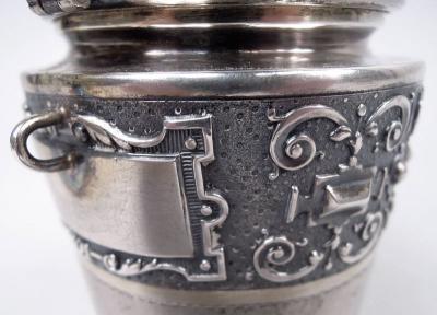 Antique Judaica German Classical Silver Tzedakah Poor Box