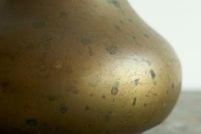 Antique Jug in Heavy Solid Cast Brass 19th Century