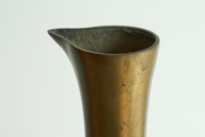 Antique Jug in Heavy Solid Cast Brass 19th Century