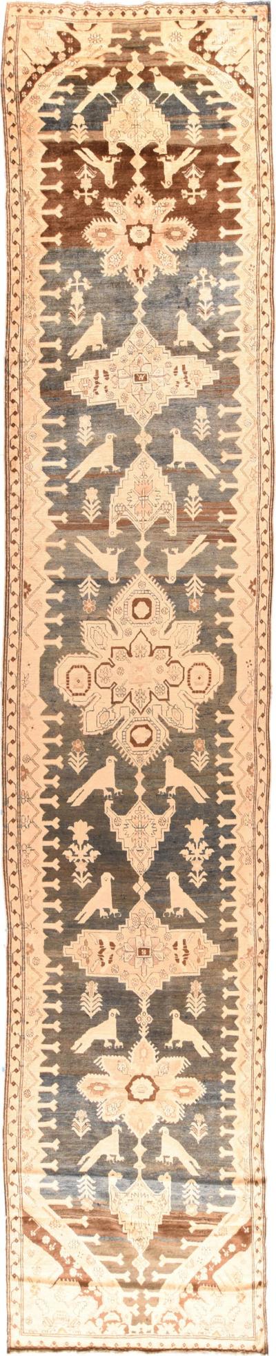 Antique Karaeagh Runner 3 7 x 18 6 