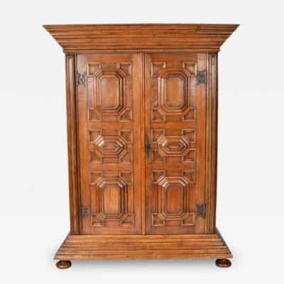 Antique Kas or Armoire Dutch Colonial Baroque 19th Century