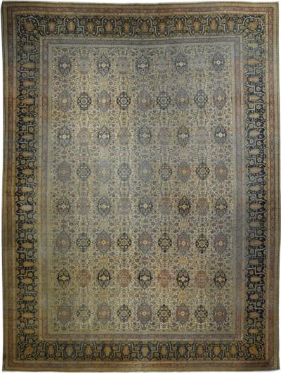 Antique Kashan Rug 10 3 x 13 6 