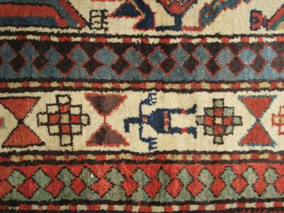Antique Kazak Caucasian Runner 310 x 111