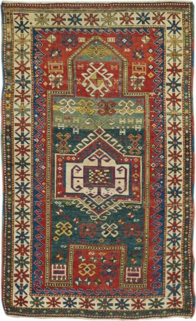 Antique Kazak Rug 34 x 52