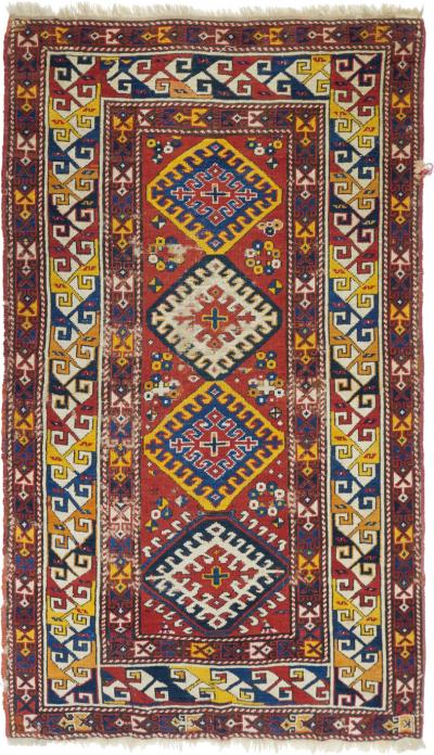 Antique Kazak Rug 37 x 510