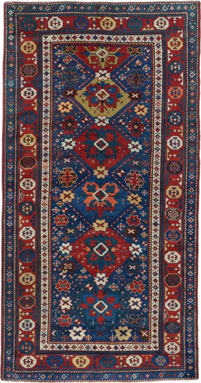 Antique Kazak Rug 4 2 x 8 0 