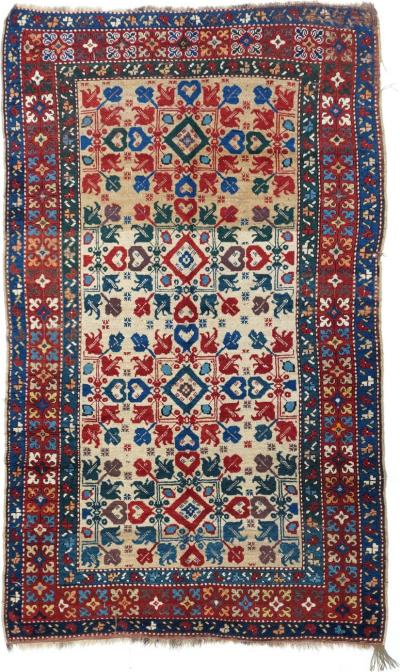 Antique Kazak Rug 4 4 x 7 7 