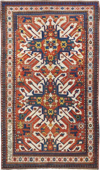 Antique Kazak Rug 4 8 x 8 3 