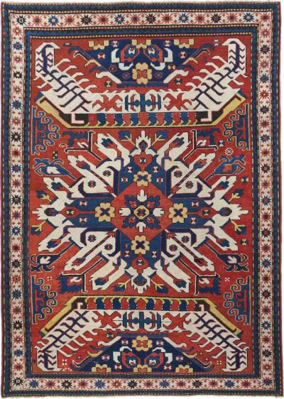 Antique Kazak Rug 5 0 x 7 1 