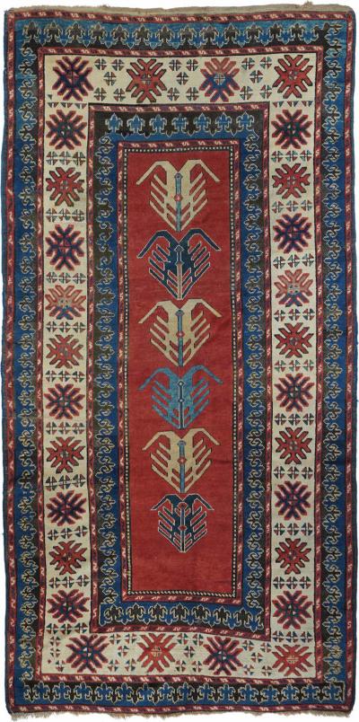 Antique Kazak Rug 5 2 x 10 1 