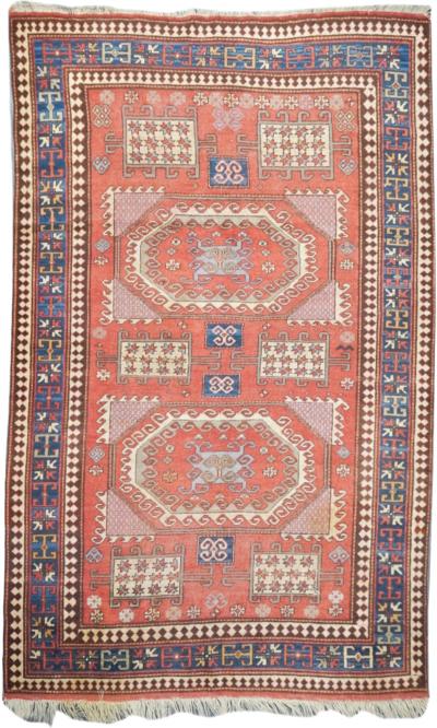 Antique Kazak Rug 5 5 x 8 6 