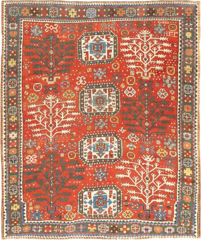 Antique Kazak Rug 6 4 x 7 5 