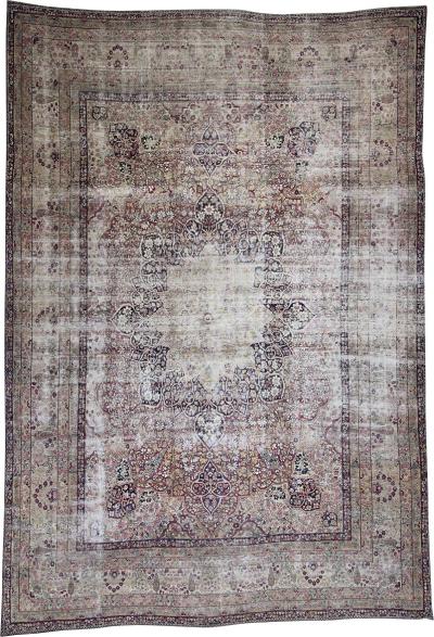 Antique Kerman Carpet with Wear DK 116 8 