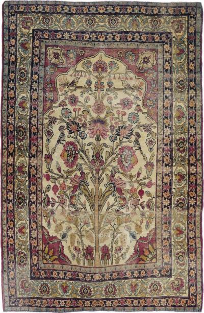 Antique Kerman Rug 4 6 x 7 0 