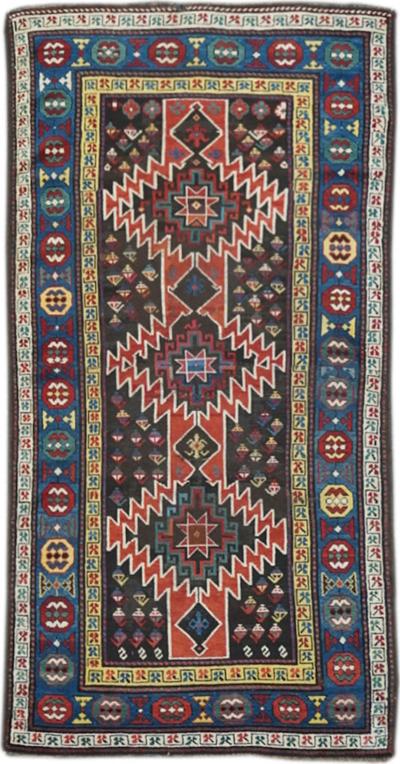 Antique Kharabagh Rug 36 x 610