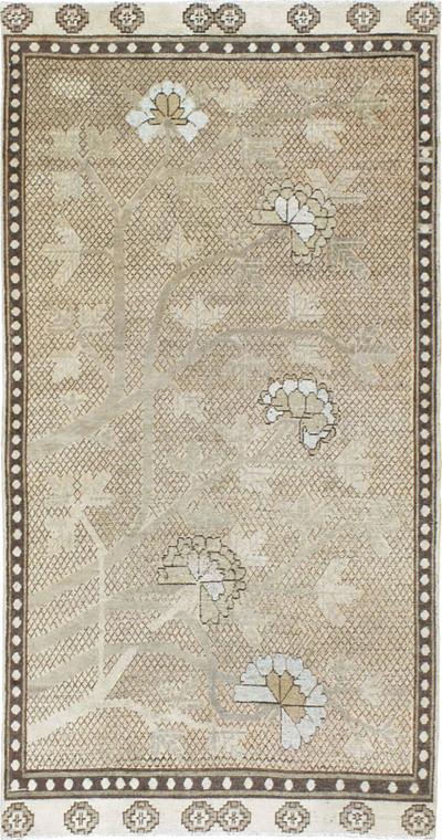 Antique Khotan Accent Rug