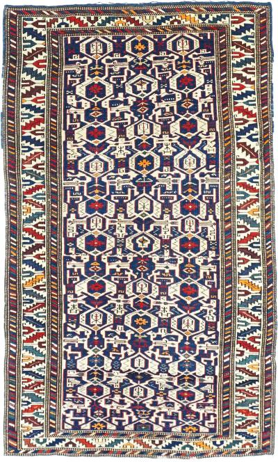 Antique Konaghand Rug 2 7 x 4 8 