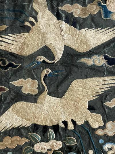 Antique Koran Embroidered Civil Rank Badge Joseon Dynasty