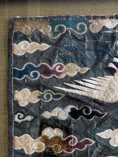 Antique Koran Embroidered Civil Rank Badge Joseon Dynasty