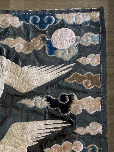 Antique Koran Embroidered Civil Rank Badge Joseon Dynasty